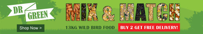 Free Delivery on 2 x 13kg Bags of Dr Green Wild Bird Seed